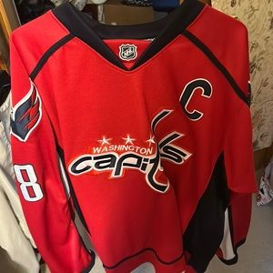 Alex Ovechkin Capitals Jersey, sizes L (50), worn once to a game